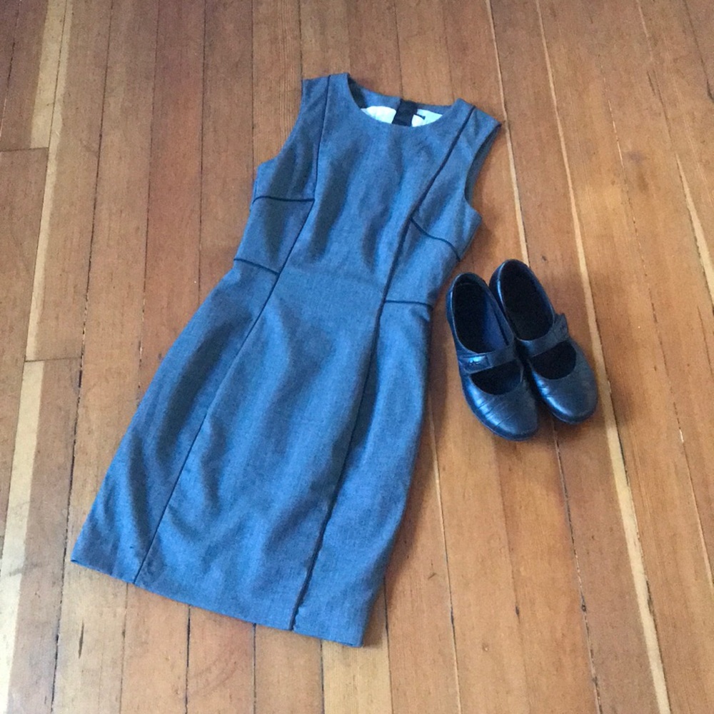 H&M Gray Bodycon Pencil Skirt Sleeveless Dress US4